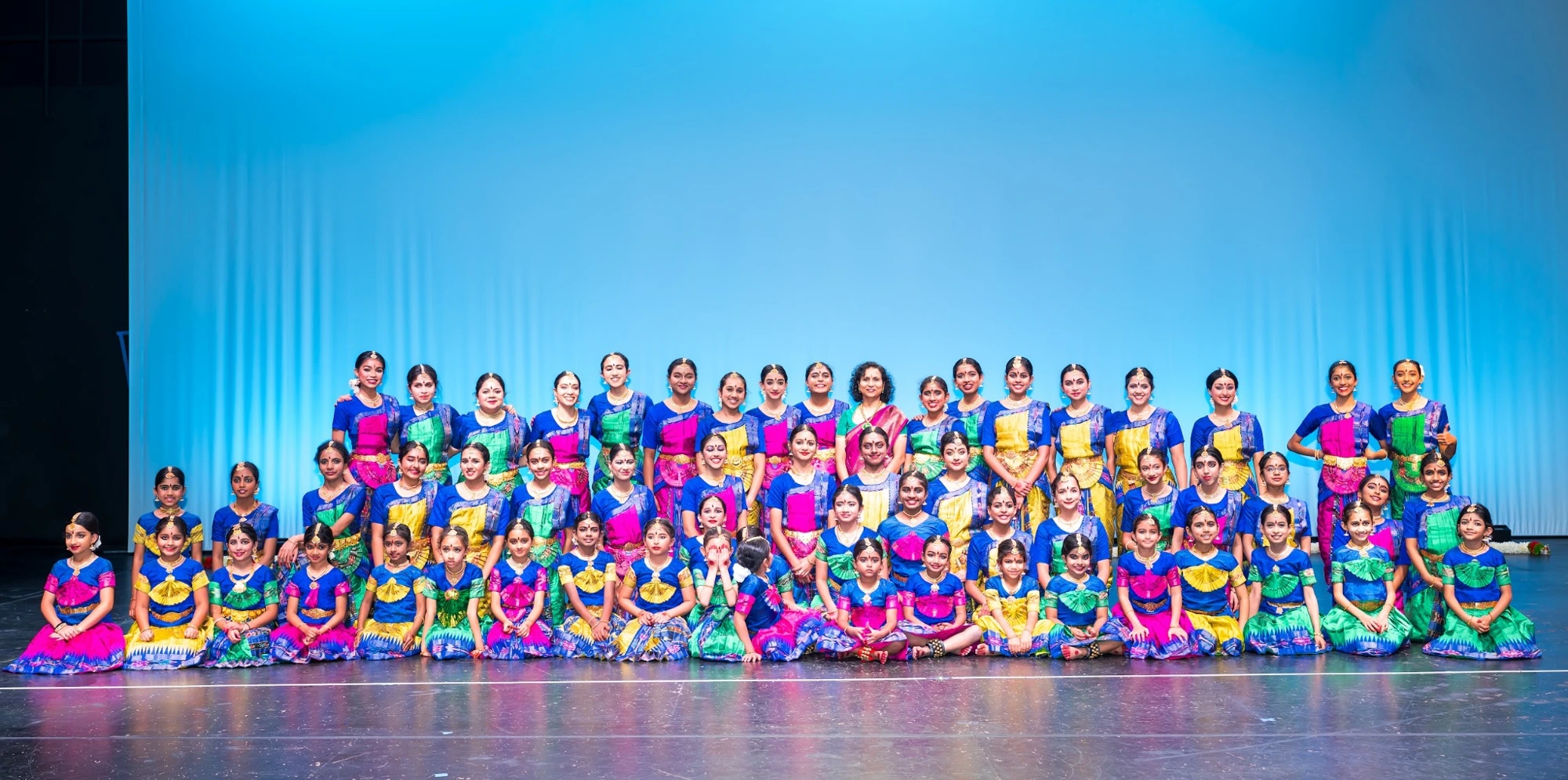 Abinaya students and teachers together on stage
